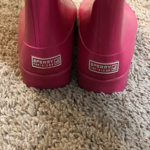 Sperry Top-sider Rain Boots - Size 7 - Pink - Picture 2 of 6